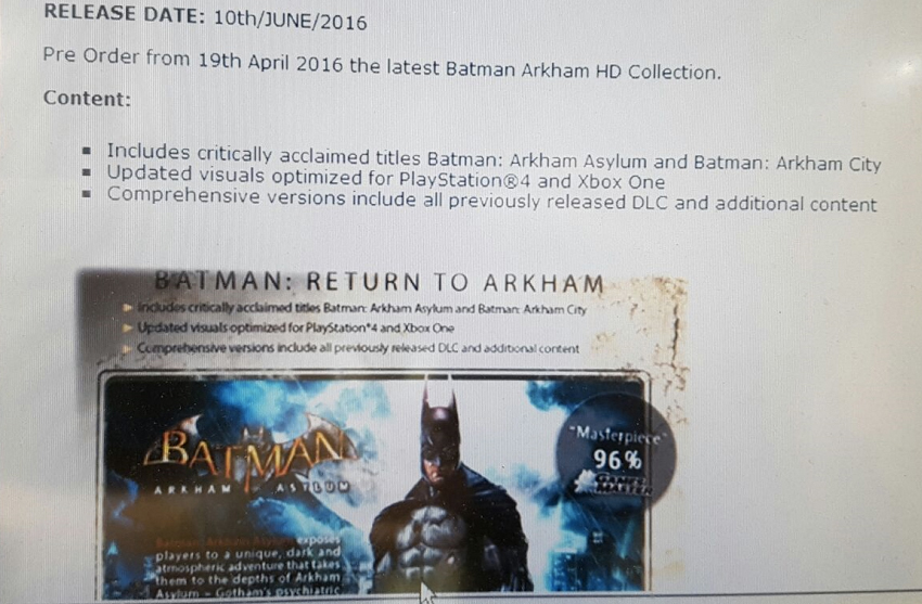 Batman Arkham HD Collection