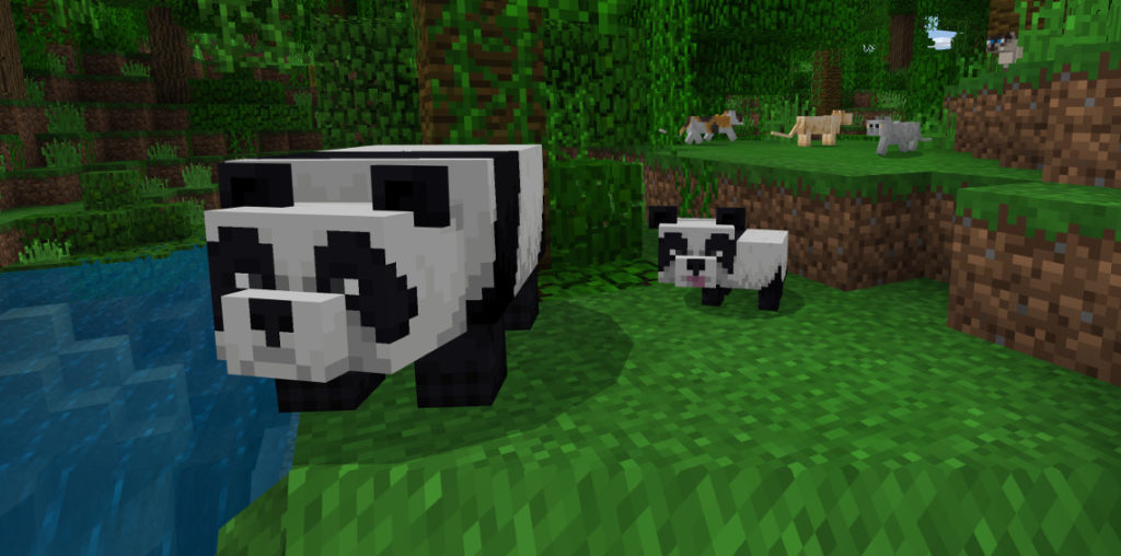 Minecraft Pandas and Cats