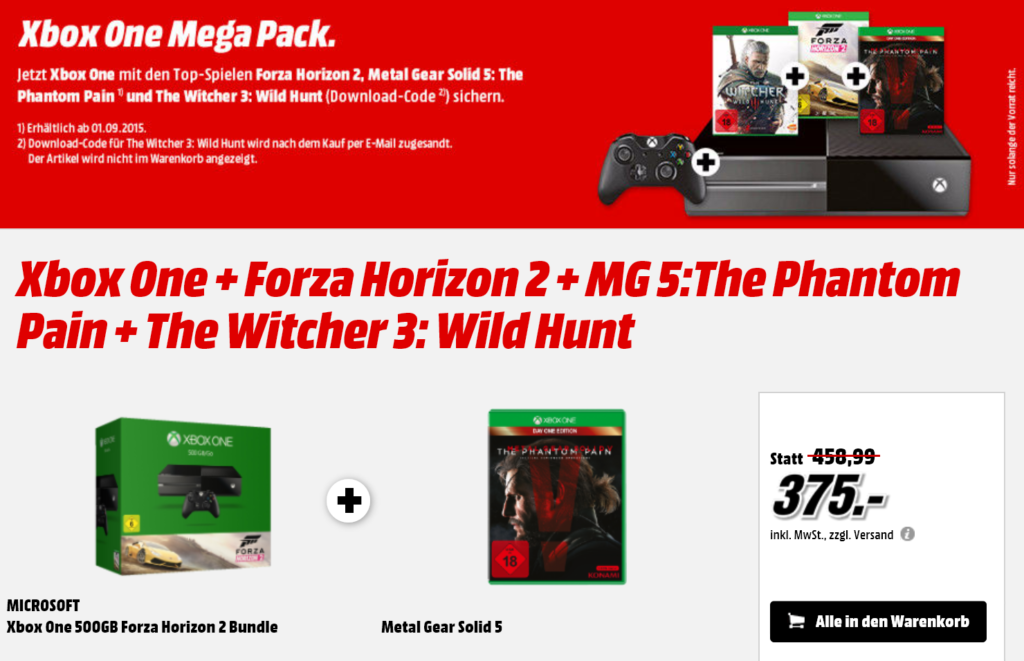 Xbox One Media Markt Angebot