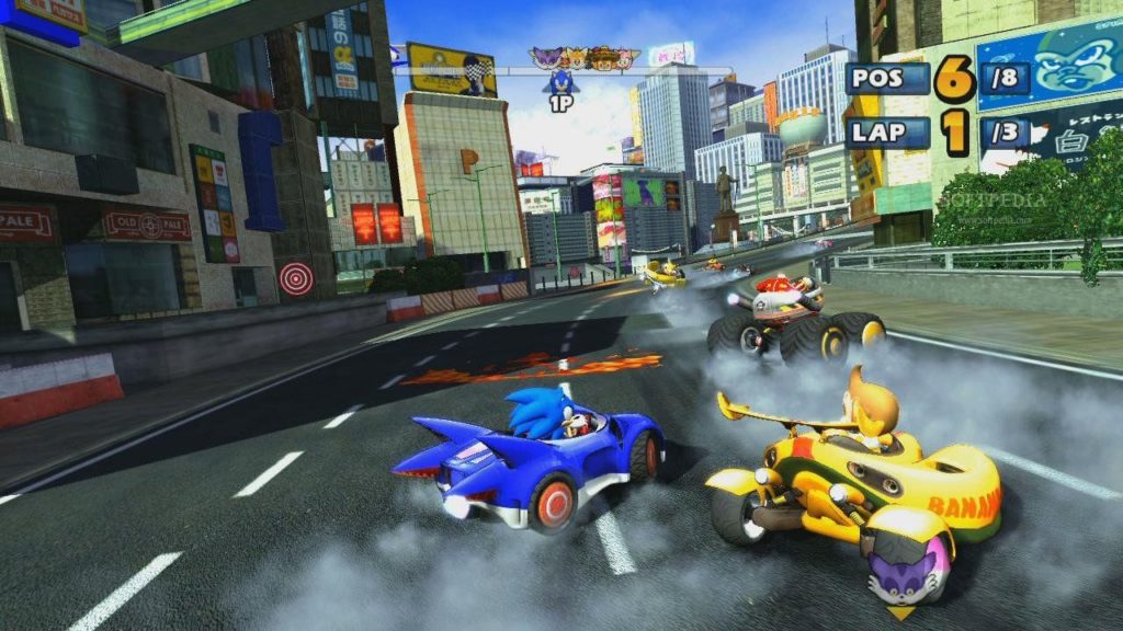 Sonic an SEGA Allstars Racing