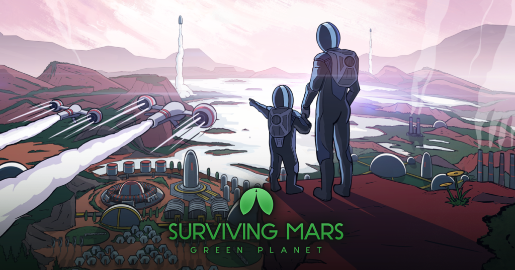 Surviving Mars Green Planet Erweiterung Logo