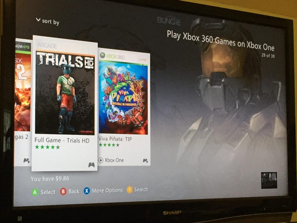 Trials HD im Xbox 360 Dashboard 