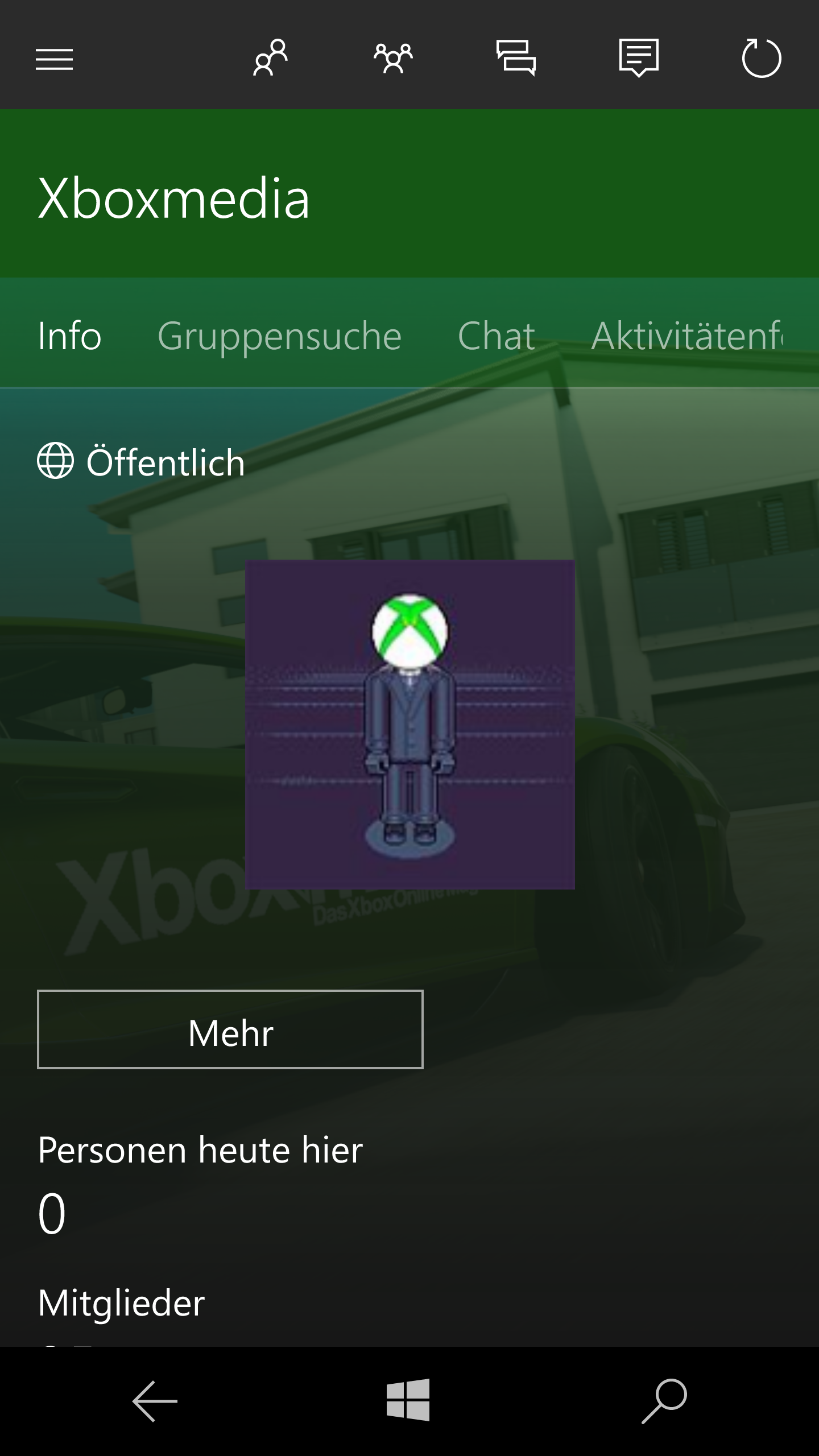 Xbox App für Windows 10 Mobile