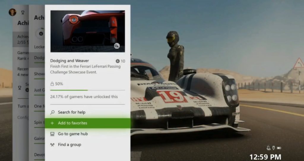 xbox one dashboard notification fall update