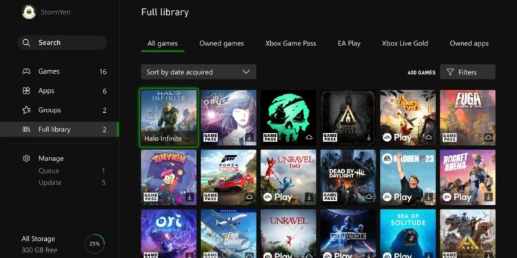 Xbox Bibliothek